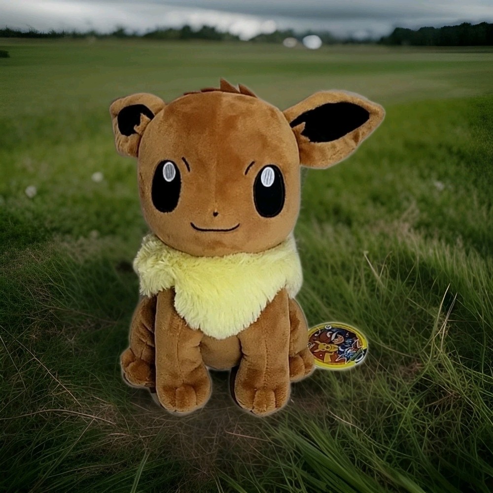 Eevee Plush 3rd Round XY‎ Pokemon 8" Inch Stuffed Animal Doll NEW WITH TAG